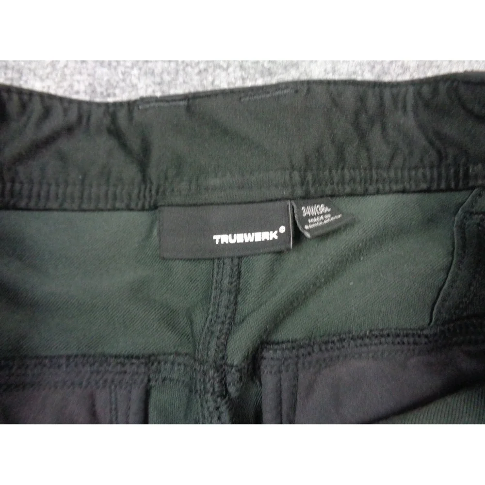 Truewerk T2 Werkpants Mens 34x36 Black Tactical Workwear Cargo Stretch Pants